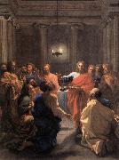 POUSSIN, Nicolas The Institution of the Eucharist af oil painting picture wholesale